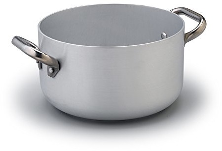 Pentole Agnelli pentole agnelli alma104pi28 linia aluminium indukcja garnek z 2 uchwytami, 28 cm wysoka, dno indukcyjne ALMA104PI28