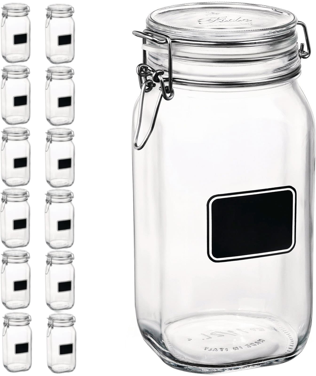 Hendi Słoik z klamrą FIDO VASO LAVAGNA ERM 1.5 l zestaw 12 szt 777862