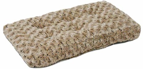 MidWest Homes for Pets Łóżko dla psa ze sztucznego futra z karabinkiem wzory w kolorze Midwest homes for Pets Mokka (43,18 X 27,94)  cm