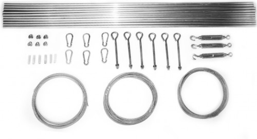 ŻAGLE OGRODOWE Zestaw do ROLET RZYMSKICH METAL MAŁY ZM_METAL_RRZ_MAŁY