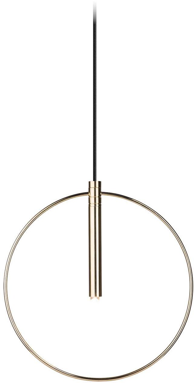 Amplex LAMPA wisząca FARO 0553 okrągła OPRAWA metalowy ZWIS pierścień ring złoty 0553