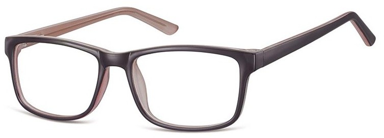 Sunoptic Okulary Zerówki klasyczne oprawki CP155D czarno-szare CP155D