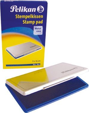 Pelikan Poduszka do stempli 9 x 16cm Niebieski Metalowa obudowa 331124 331124