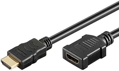 Goobay Kabel High Speed HDMI mit Ethernet A-Stecker > A-Kupplung 0,5 meter czarna, 1 szt. 69912