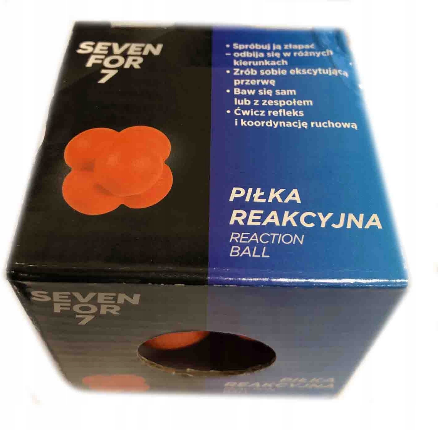 Piłka reakcyjna twarda 6,5 cm pomarańczowa