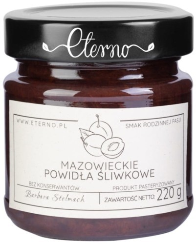 Eterno Powidła Eterno Mazowieckie Powidła Śliwkowe 220g B0B6-715C9