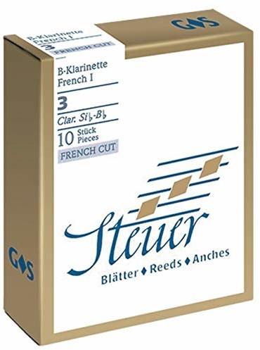 Steuer Steuer Reeds BB-Clarinet Solo biała linia, francuski krój, 10 szt, rozmiar 3 738004