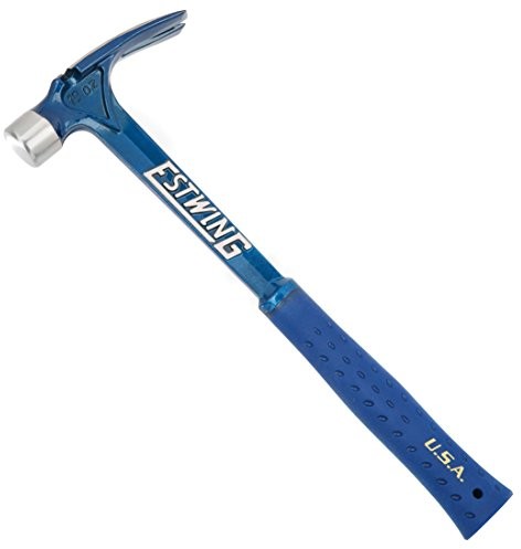 Estwing ESTWING młotek ciesielski ULTRA, uchwyt winylowy niebieski, prosty,  27 mm 420 g, gładki pas