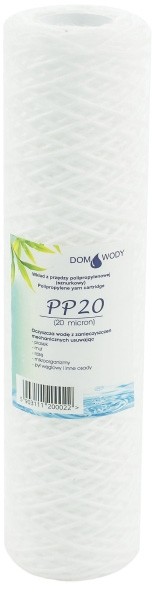 Dom wody Wkład sznurkowy Dom Wody do filtra 10 PP 20 mikronów PP10-20