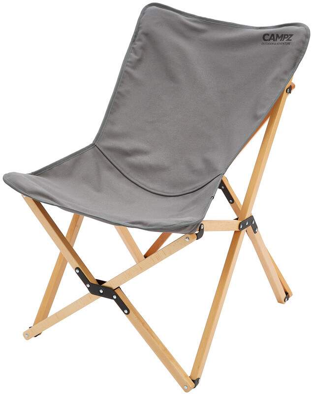 CAMPZ CAMPZ Beech Wood Folding Chair, brązowy/szary  2021 Krzesła składane YHW9027_grey#96/brown
