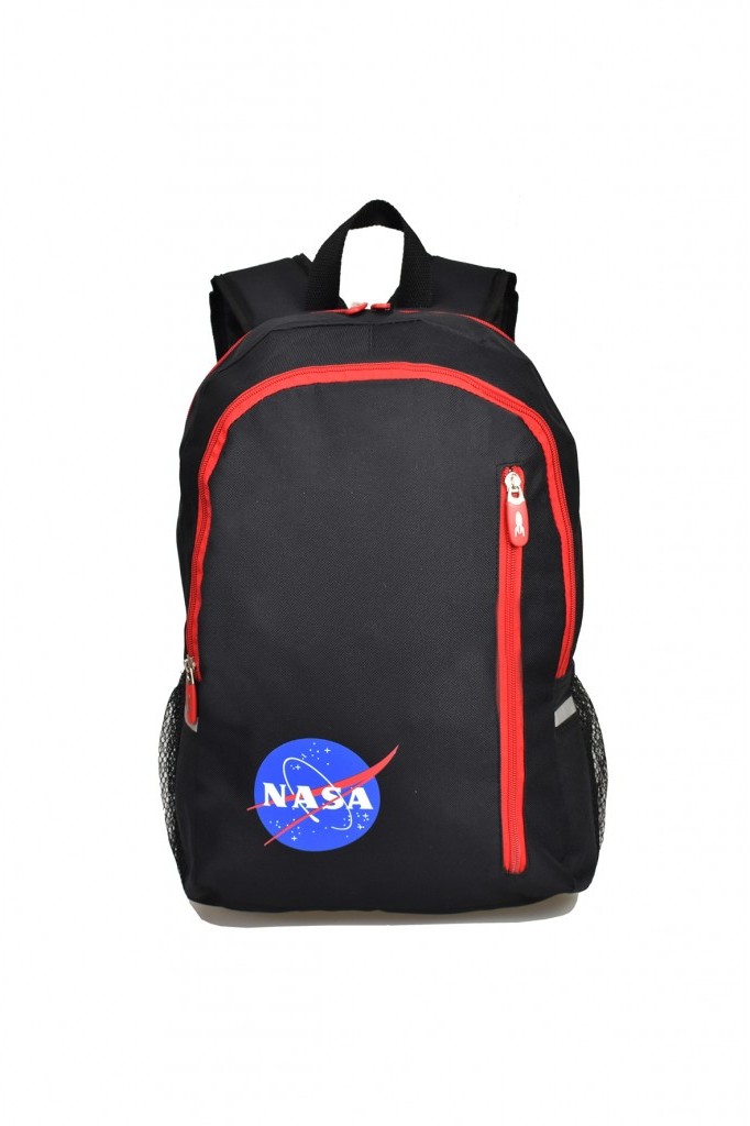 Semi Line Czarno-czerwony plecak Nasa 2Y38I0 2Y38I0 SAM ONE SIZE