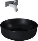 Elita 145084 UMYWALKA LORCA 42x42 BLAT CERAM BLACK MATT