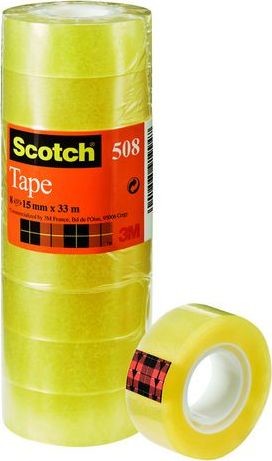 Scotch Staples Staples Taśma transparentna 508 15mmx33m 10/p 3M0712