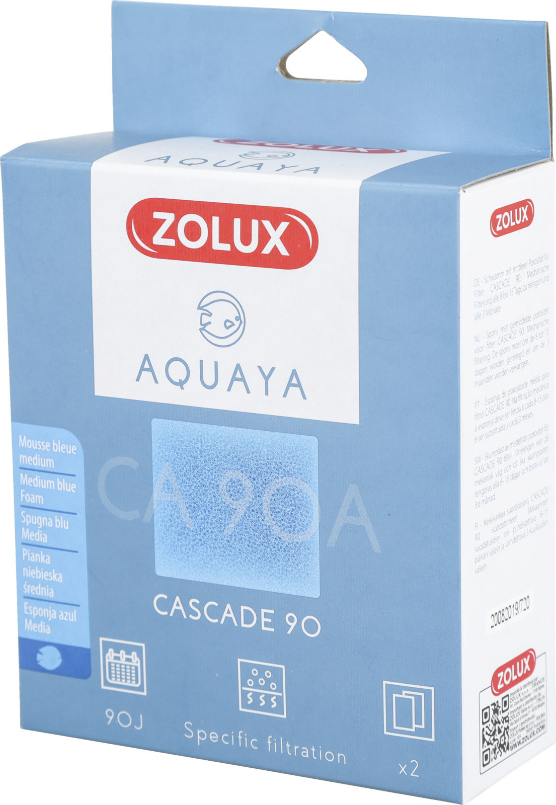 Zolux AQUAYA Wkład gąbka Cascade 90 330205