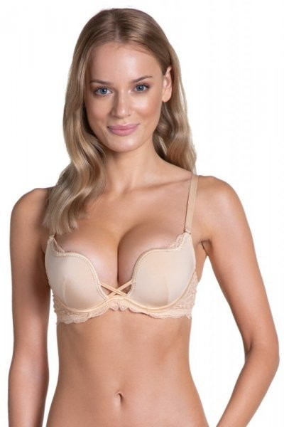 Esotiq henderson Henderson Ladies Delis 36121 złoty brąz biustonosz push-up - henderson