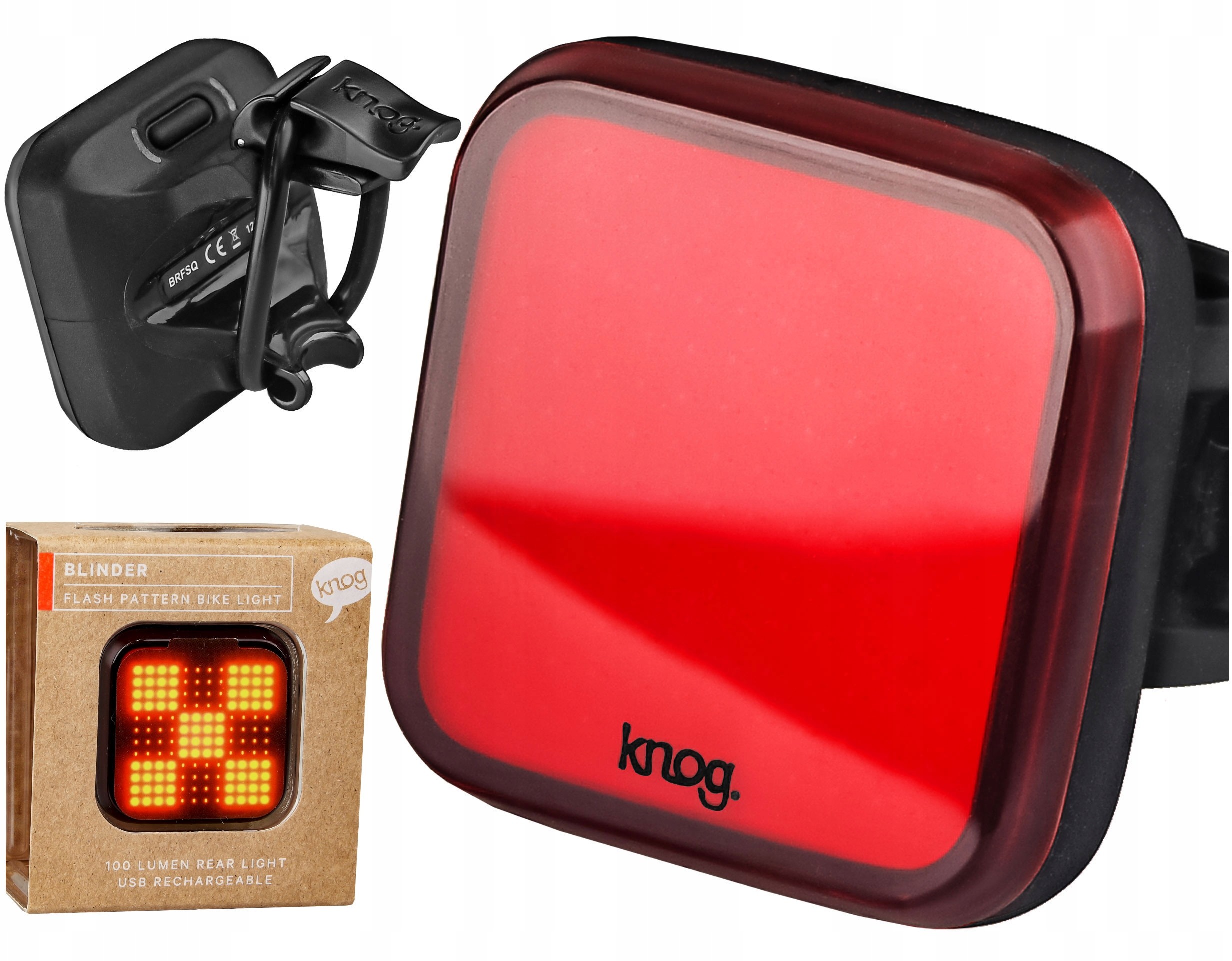 Knog Lampka Tylna Blinder Grid 8 Trybów 100 LM Usb