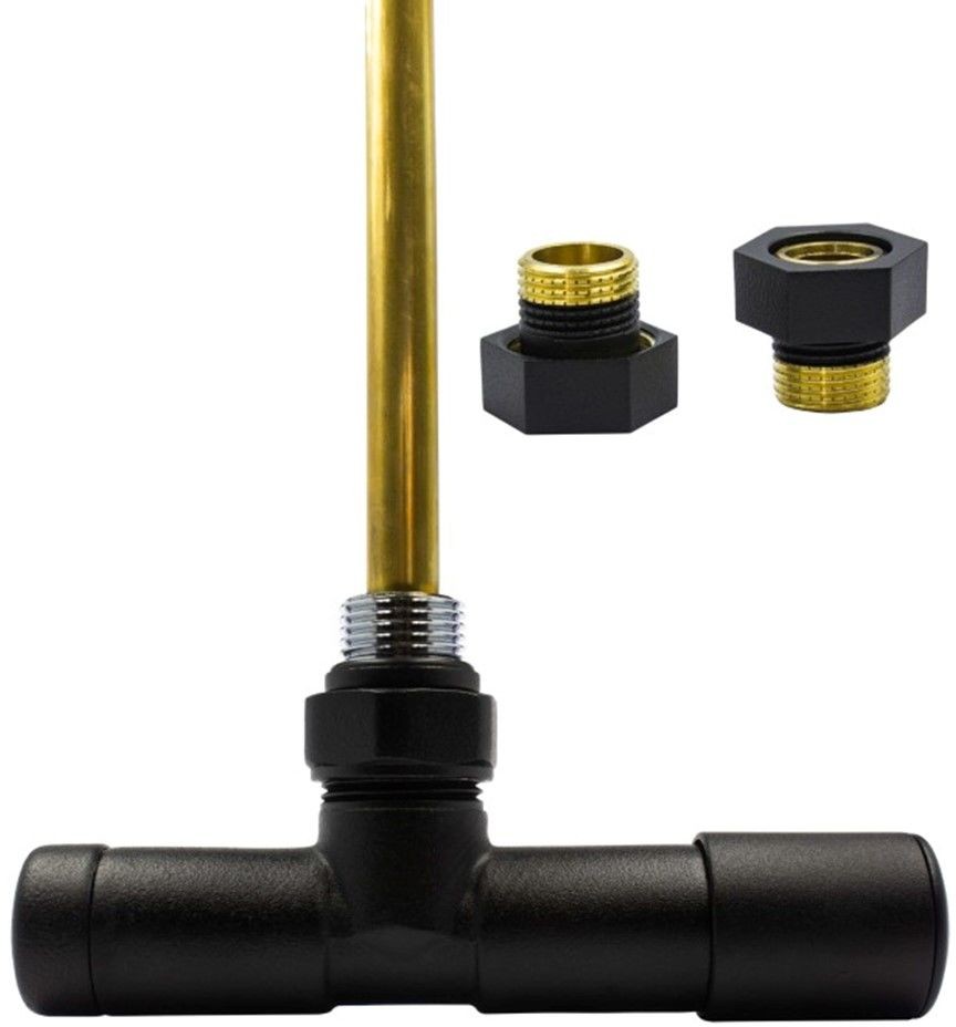 Varioterm Zawór regulacyjny UNICO ze złączką PEX/CU /GZ1/2 - czarny str. instalacja 1/2 - GZ1/2 prawy 000M875A014/P(GZ1/2)