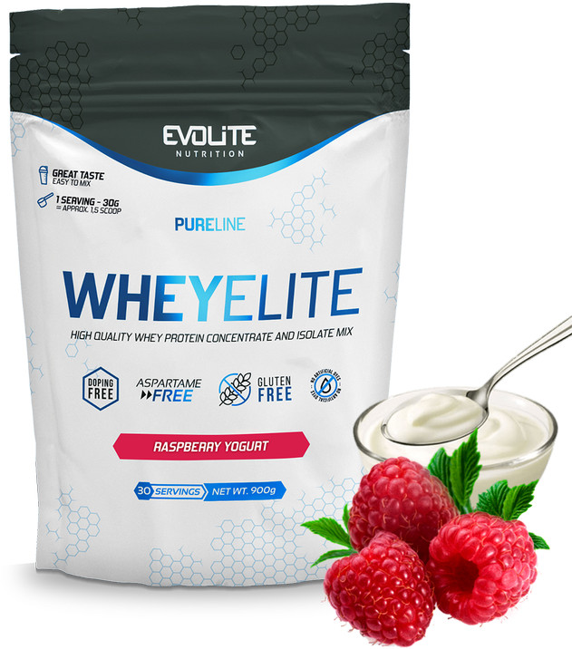EVOLITE WheyElite 900g Raspberry Yogurt EVO321