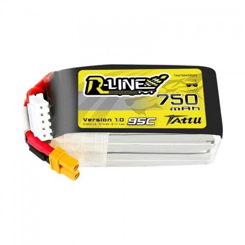 Tattu Akumulator Tattu R-Line 750mAh 14.8V 95C 4S1P XT30 TAA7504S95X3