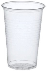 Papstar 16130 100 kubeczków do picia z polipropylenu, pojemność 0,3 l, średnica 7,8 cm x wysokość 11,3 cm, transparentny 16130