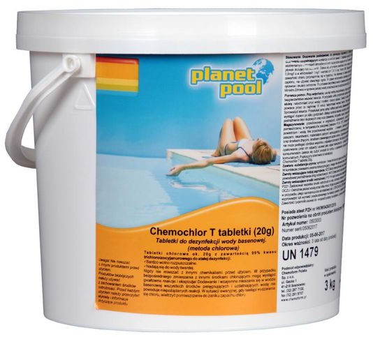 Planet Pool Produkt do pielęgnacji wody basenowej CHEMOCHLOR T 3 kg