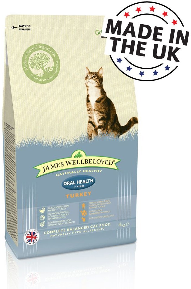 James Wellbeloved Adult Cat Oral Health Turkey 4 kg