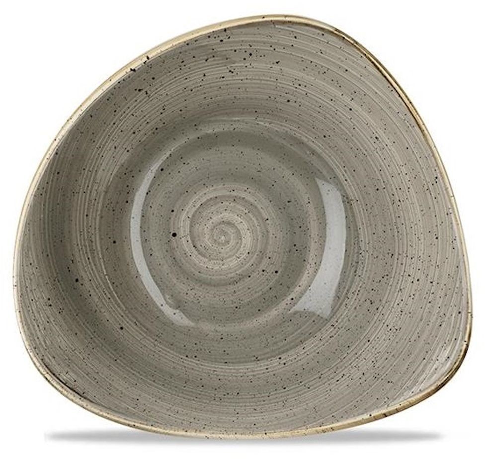 Churchill Miska porcelanowa trójkątna Peppercorn Grey SPGSTRB91