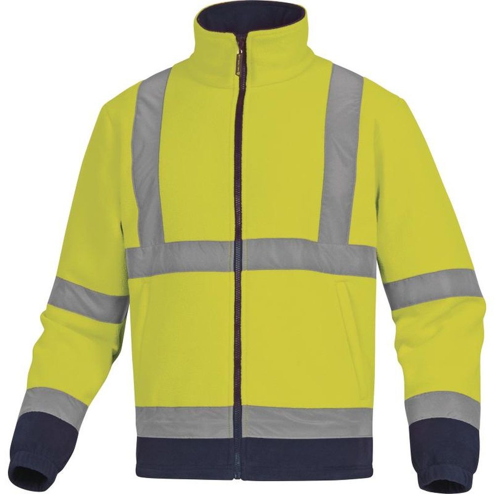 Delta-Plus ZENITH - bluza ostrzegawcza z polaru poliestru, montaż szelkowy i poziomy - 2 kolory - S-3XL.