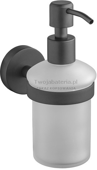 Gedy Eros dozownik na mydło czarny 2381CZAR 2381CZAR