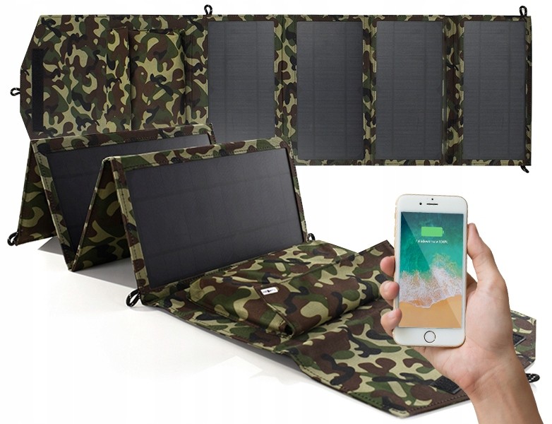 ASUS Składany Przenośny Panel Solarny 20W Na Camping