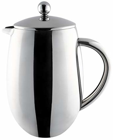 Cafe Ole Café OLE 8 cup podwójne ścianki wybrzuszony Cafetiere ekspres do kawy, lustro, 1 litr