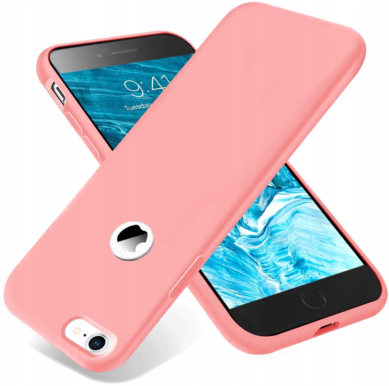 Silikonowe Etui Soft Liquid Do Iphone 7 / 8 +szkło