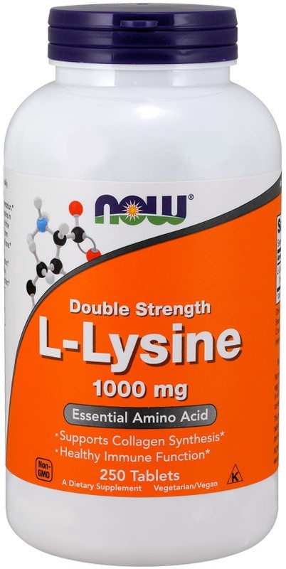 Now Foods NOW Double Strength L-Lysine 1000mg 250tabs