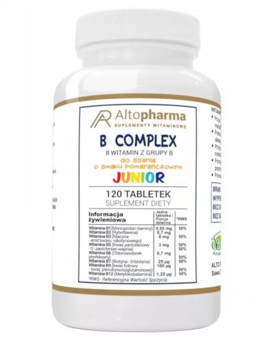 Altopharma Witamina B Complex Junior 120 tabletek do ssania 1146138