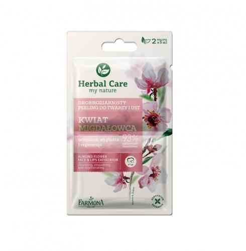 Herbal Care Herbal Care Drobnoziarnisty peeling do twarzy i ust Kwiat Migdałowca oczyszcza, wygładza i regeneruje 2x5ml