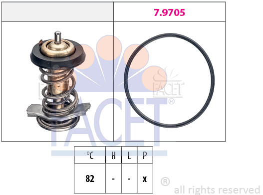 FACET Termostat, środek chłodzący 7.8842 7.8842