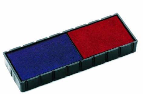 Colop 3101162302 część zamienna poduszka do S 120/WD, 2 szt., czerwony/niebieski 3101162302