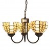 Clayre & Eef Lampa Tiffany Potrójna B CE5LL-5993