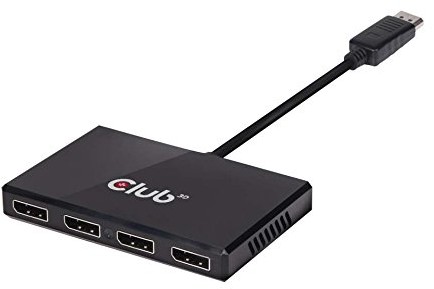 Club 3D Club 3d CSV-6400 Multi Stream Transport (MST) Hub DisplayPort Czarny csv-6400