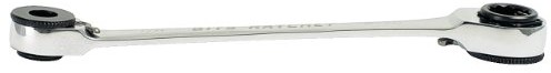 KS Tools 503.4678 Gear Plus podwójny klucz oczkowy z grzechotką, 8 X 10 MM 503.4678