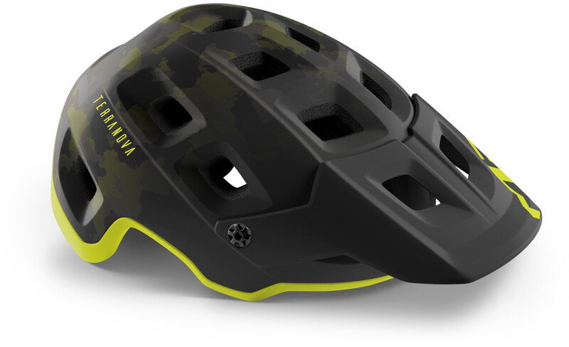 MET Terranova Kask, camo/lime green matte L | 58-61cm 2021 Kaski MTB 57003032