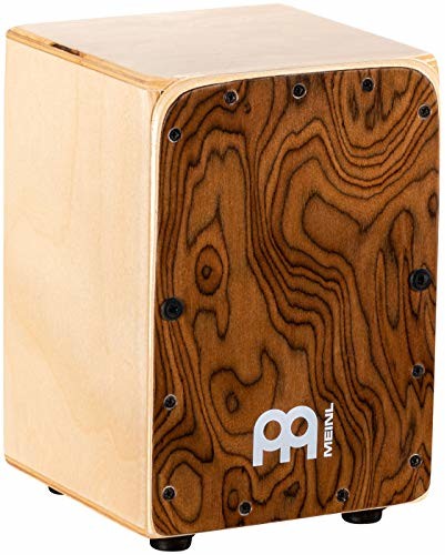 Meinl Percussion Percussion Mini bęben pudełko Cajon z wewnętrznymi snarami - Made in EU - drewno jopowe/bałtyckie brzoza, rozmiar miniaturowy, 2-letnia gwarancja (MC1BW) MC1BW