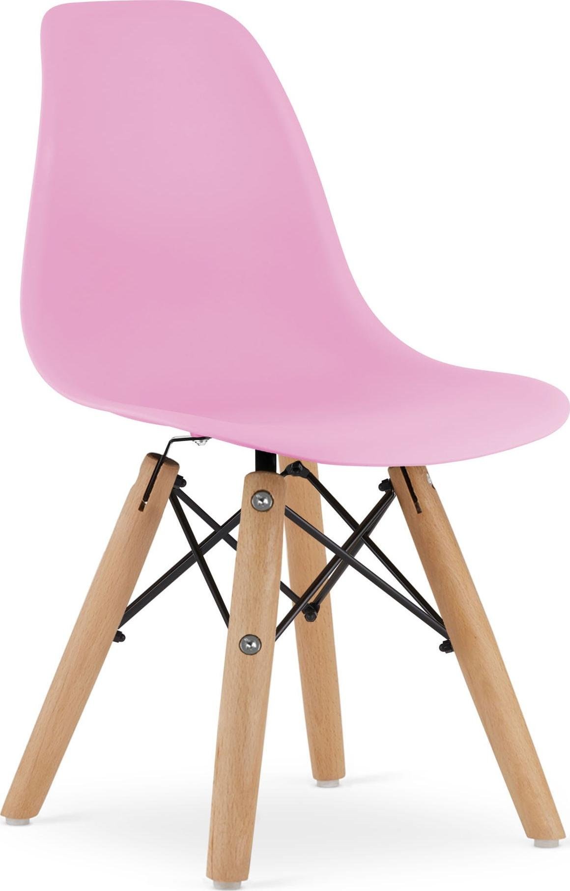 LEOBERT Krzesło ZUBI róż x 4 model_3697_4-ZUBI-KIDY57