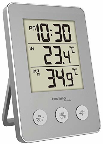 Technoline Wewnętrzna zewnętrzna-termometr stal  WS 9175 obr/min/max pamięć masowa inkl.1 nadajnik WS 9175
