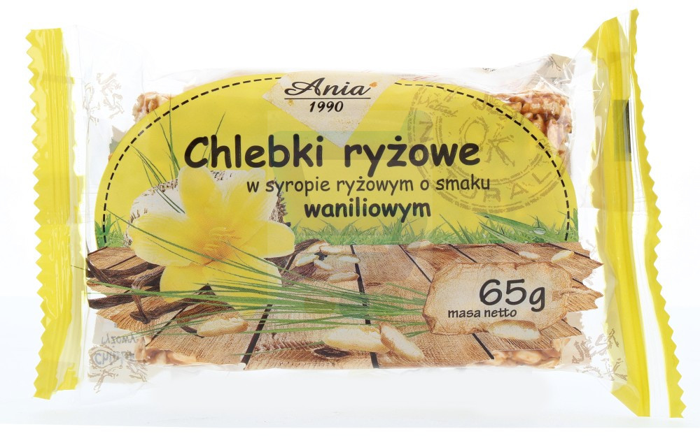 Ania Chebki ryżowe w syrpie ryżowym Wanilia 65 g