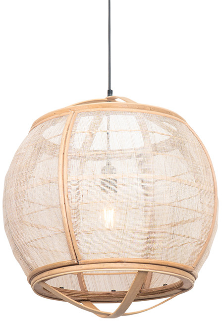 QAZQA Orientalna lampa wisząca brązowa 50 cm - Pascal