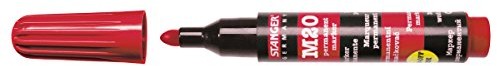 Stanger stanger 710191 Permanent Marker Bullet M20, czerwony 710193