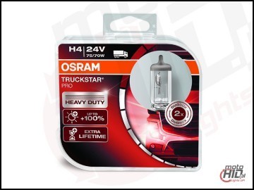 OSRAM H4 24V 75/70W P43t TRUCKSTAR PRO DUO 64196TSP-HCB