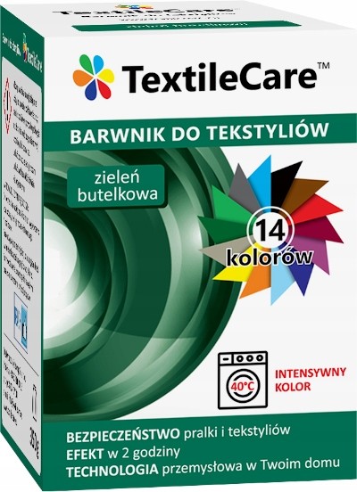 BioLife TextileCare Barwnik Farba 600g Ubrań Zieleń Butelk