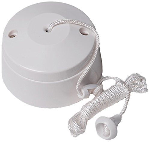 Bulk Hardware bh02684 okrągły linki wyzwalającej prądowy 5 A 2-WEG, biały BH02684